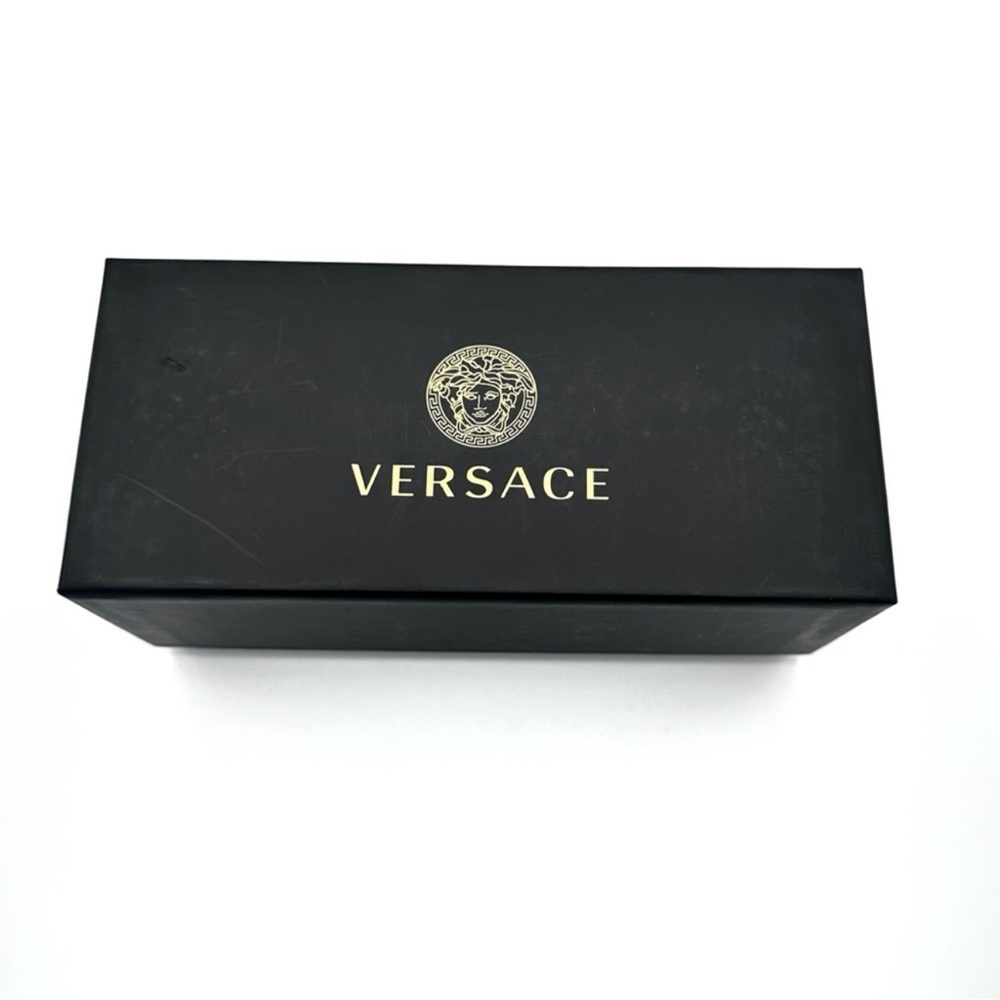 Authentic Designer Versace Black Sunglasses Box Empty Box Luxury Gold Logo